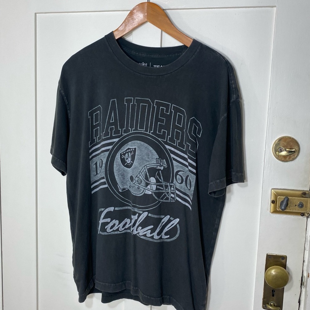 🎉LAST CALL🎉 NFL Team Apparel Raiders Football Graphic T Shirt S Oversized Unisex